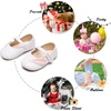 image:imageSoft Sole Baby Dress Shoes  Infant Baby Walking Shoes Moccasinss Rubber Sole Crib ShoesB8729white