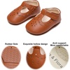 image:imageSoft Sole Baby Dress Shoes  Infant Baby Walking Shoes Moccasinss Rubber Sole Crib ShoesB8730brown