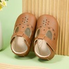 image:imageSoft Sole Baby Dress Shoes  Infant Baby Walking Shoes Moccasinss Rubber Sole Crib ShoesB8730brown