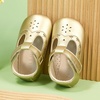 image:imageSoft Sole Baby Dress Shoes  Infant Baby Walking Shoes Moccasinss Rubber Sole Crib ShoesB8730gold