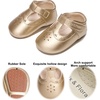 image:imageSoft Sole Baby Dress Shoes  Infant Baby Walking Shoes Moccasinss Rubber Sole Crib ShoesB8730gold