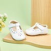 image:imageSoft Sole Baby Dress Shoes  Infant Baby Walking Shoes Moccasinss Rubber Sole Crib ShoesB8730white