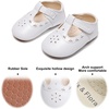 image:imageSoft Sole Baby Dress Shoes  Infant Baby Walking Shoes Moccasinss Rubber Sole Crib ShoesB8730white