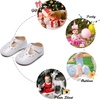 image:imageSoft Sole Baby Dress Shoes  Infant Baby Walking Shoes Moccasinss Rubber Sole Crib ShoesB8730white