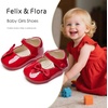 image:imageSoft Sole Baby Dress Shoes  Infant Baby Walking Shoes Moccasinss Rubber Sole Crib ShoesBn36red