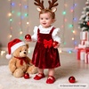 image:imageSoft Sole Baby Dress Shoes  Infant Baby Walking Shoes Moccasinss Rubber Sole Crib ShoesBn36red