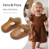 image:imageSoft Sole Baby Dress Shoes  Infant Baby Walking Shoes Moccasinss Rubber Sole Crib ShoesBn40brown