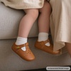 image:imageSoft Sole Baby Dress Shoes  Infant Baby Walking Shoes Moccasinss Rubber Sole Crib ShoesBn40brown