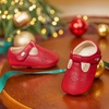 image:imageSoft Sole Baby Dress Shoes  Infant Baby Walking Shoes Moccasinss Rubber Sole Crib ShoesBn40red