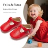 image:imageSoft Sole Baby Dress Shoes  Infant Baby Walking Shoes Moccasinss Rubber Sole Crib ShoesBn40red