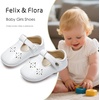 image:imageSoft Sole Baby Dress Shoes  Infant Baby Walking Shoes Moccasinss Rubber Sole Crib ShoesBn40white