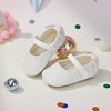 image:imageSoft Sole Baby Shoes  Infant Baby Walking Shoes Moccasins Rubber Sole Crib ShoesB05gl White
