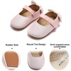 image:imageSoft Sole Baby Shoes  Infant Baby Walking Shoes Moccasins Rubber Sole Crib ShoesB05glitter Light Pink