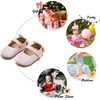 image:imageSoft Sole Baby Shoes  Infant Baby Walking Shoes Moccasins Rubber Sole Crib ShoesB05glitter Light Pink