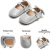 image:imageSoft Sole Baby Shoes  Infant Baby Walking Shoes Moccasins Rubber Sole Crib ShoesB05glitter Silver