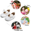 image:imageSoft Sole Baby Shoes  Infant Baby Walking Shoes Moccasins Rubber Sole Crib ShoesB17white