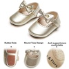 image:imageSoft Sole Baby Shoes  Infant Baby Walking Shoes Moccasins Rubber Sole Crib ShoesB23gold