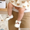 image:imageSoft Sole Baby Shoes  Infant Baby Walking Shoes Moccasins Rubber Sole Crib ShoesB23ivory White