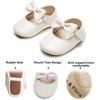 image:imageSoft Sole Baby Shoes  Infant Baby Walking Shoes Moccasins Rubber Sole Crib ShoesB23ivory White