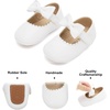 image:imageSoft Sole Baby Shoes  Infant Baby Walking Shoes Moccasins Rubber Sole Crib ShoesB23white