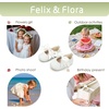 image:imageSoft Sole Baby Shoes  Infant Baby Walking Shoes Moccasins Rubber Sole Crib ShoesB6638glitter White