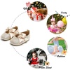 image:imageSoft Sole Baby Shoes  Infant Baby Walking Shoes Moccasins Rubber Sole Crib ShoesB6638gold