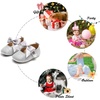 image:imageSoft Sole Baby Shoes  Infant Baby Walking Shoes Moccasins Rubber Sole Crib ShoesB6638silver