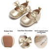 image:imageSoft Sole Baby Shoes  Infant Baby Walking Shoes Moccasins Rubber Sole Crib ShoesB8529gold