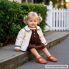 image:imageSoft Sole Baby Shoes  Infant Baby Walking Shoes Moccasins Rubber Sole Crib ShoesB8710brown