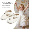 image:imageSoft Sole Baby Shoes  Infant Baby Walking Shoes Moccasins Rubber Sole Crib ShoesB8710ivory White