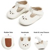 image:imageSoft Sole Baby Shoes  Infant Baby Walking Shoes Moccasins Rubber Sole Crib ShoesB8710ivory White