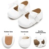 image:imageSoft Sole Baby Shoes  Infant Baby Walking Shoes Moccasins Rubber Sole Crib ShoesB8713white