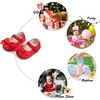 image:imageSoft Sole Baby Shoes  Infant Baby Walking Shoes Moccasins Rubber Sole Crib ShoesB8716red