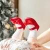 image:imageSoft Sole Baby Shoes  Infant Baby Walking Shoes Moccasins Rubber Sole Crib ShoesB8716red