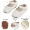 image:imageSoft Sole Baby Shoes  Infant Baby Walking Shoes Moccasins Rubber Sole Crib ShoesBaby8524ivory