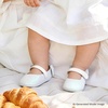 image:imageSoft Sole Baby Shoes  Infant Baby Walking Shoes Moccasins Rubber Sole Crib ShoesGiltter White