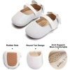 image:imageSoft Sole Baby Shoes  Infant Baby Walking Shoes Moccasins Rubber Sole Crib ShoesGiltter White