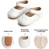 image:imageSoft Sole Baby Shoes  Infant Baby Walking Shoes Moccasins Rubber Sole Crib ShoesWhite