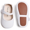 image:imageSoft Sole Baby Shoes  Infant Baby Walking Shoes Moccasins Rubber Sole Crib Shoes8525 White
