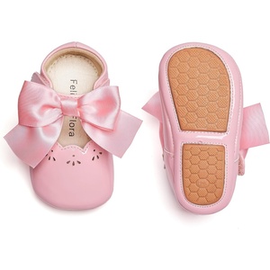 image:imageFelix amp Flora Baby Dress Shoes  Infant Baby Girls Mary Jane Flats Moccasinss Soft Sole Walking Crib ShoesBn34pink
