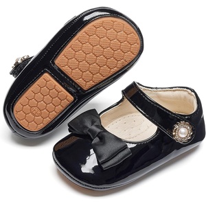 image:imageFelix amp Flora Baby Dress Shoes  Infant Baby Girls Mary Jane Flats Moccasinss Soft Sole Walking Crib ShoesBn35black