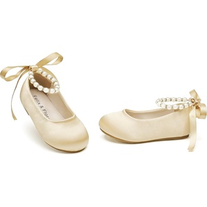 image:imageFelix amp Flora Girls Toddler Little Ballet Shoes  Flower Girls Mary Jane Flats Dress Shoes Party WeddingB836champagne
