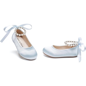 image:imageFelix amp Flora Girls Toddler Little Ballet Shoes  Flower Girls Mary Jane Flats Dress Shoes Party WeddingB836light Blue