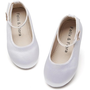 image:imageFelix amp Flora Girls Toddler Little Ballet Shoes  Flower Girls Mary Jane Flats Dress Shoes Party WeddingB842s White