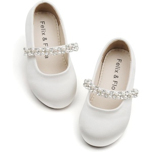 image:imageFelix amp Flora Girls Toddler Little Ballet Shoes  Flower Girls Mary Jane Flats Dress Shoes Party WeddingB862ivory