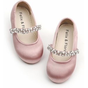 image:imageFelix amp Flora Girls Toddler Little Ballet Shoes  Flower Girls Mary Jane Flats Dress Shoes Party WeddingB862pink