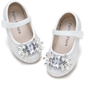 image:imageFelix amp Flora Girls Toddler Little Ballet Shoes  Flower Girls Mary Jane Flats Dress Shoes Party WeddingB871white