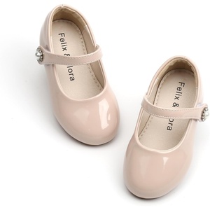 image:imageFelix amp Flora Girls Toddler Little Ballet Shoes  Flower Girls Mary Jane Flats Dress Shoes Party WeddingB883nude