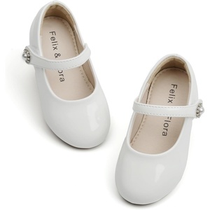 image:imageFelix amp Flora Girls Toddler Little Ballet Shoes  Flower Girls Mary Jane Flats Dress Shoes Party WeddingB883white