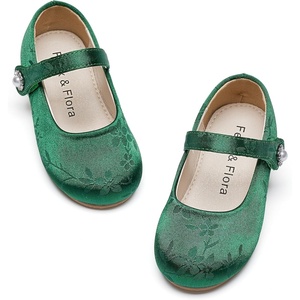 image:imageFelix amp Flora Girls Toddler Little Ballet Shoes  Flower Girls Mary Jane Flats Dress Shoes Party WeddingBf10dark Green